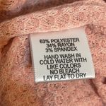 GIBSONLOOK Women's Henley Waffle Knit Mixed Rib Shirt Top Blush NWT medium Photo 6