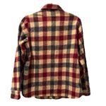 Woolrich  Plaid Wool Flannel Shirt Red Tan Beige Women's Size XS Vintage Photo 2