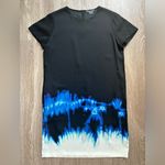 Vince Dress Womens Size 10 Black Blue Short Sleeve Career Officewear Workwear Photo 7