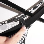 Y2K Sleeveless Black‎ White Geometric Knee Length Empire Waist Dress Juniors S Black Photo 3