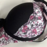 Massam Size Large Black & White Floral Lace Underwire Bra. Made in Brazil New. Photo 6
