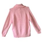 Soft pale pink Hand loomed sweater Cardigan. Size M Photo 3