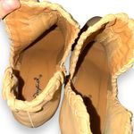 Qupid  Tobin Taupe‎ Whipstitch Slip On Block Heel Booties Sz 6.5 Photo 7