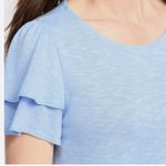 Kaileigh  Sky Blue Ruffle Sleeve Tee Photo 1