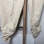 Free People  Beige Ruched Hem Cargo Jogger Pants Size X Small Photo 3