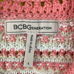 BCBGeneration  Pink and Cream Knit Halter Top Photo 3