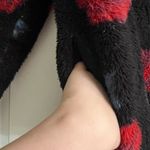 Lane Bryant Livi Active half zip black fleece rose floral jacket - size 14/16 Photo 3