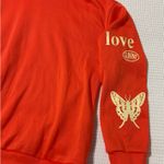SheIn Coral Colored Hoodie with Butterfly Print Photo 3