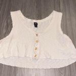 Urban Outfitters BDG White Knit Cropped Boxy Tank Top Photo 3