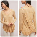 Anthropologie  Saturday Sunday Wendy Waffle Knit Thermal Top Wrap Back Size M Photo 1