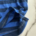 Victoria's Secret Blue Striped Boxy Cropped Loungewear T-Shirt Size Small Photo 7