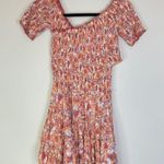 Poupette St. Barth Soledad Floral Smocked Mini Dress Size Medium Photo 2