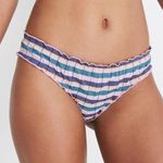 Madewell Second Wave Ruffled Plaid Bikini Bottom Size XXS NWT Photo 1