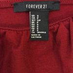 Forever 21 Ruffled Red Crop Top Square Neck Photo 2