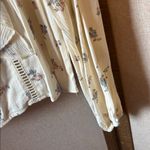 Planet Gold  Cream Floral Ruffle Top large Photo 2