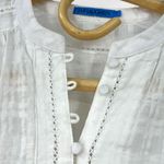 J. McLaughlin | S | Blouse Top Women's White Semi Sheer Flowey Women's Photo 2
