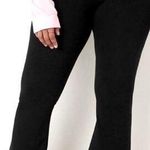 PINK - Victoria's Secret PINK COTTON FOLD OVER SEQUIN WAIST FLARE LEGGING BLACK Photo 0