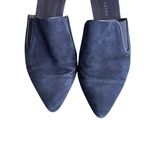Jenni Kayne  - Navy Suede Pointed Toe Mule Flats Sz 8.5 Photo 2