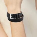 Prada  Black Leather Bracelet Photo 1