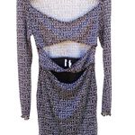 Princess Polly Womens 8 black Text me long sleeve mini dress-TIE NOT INCLUDED Photo 1