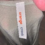 Orange Creek  sage green short sleeve stretchy casual midi dress Photo 7