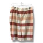 Ann Taylor Factory Check Pencil Skirt Women 6 Sheath Career Office Mauve Blush Photo 1