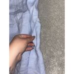 J. Jill Love Linen Blue Sleeveless Tank Dress Size L Midi Pockets Shift Sheath Size L Photo 6