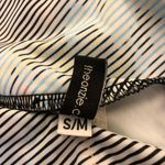 Onzie  Diagonal Stripe Leggings Full Length Small Medium Blue Green Photo 3