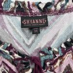 Shyanne  Women's Printed Rayon Dobby‎ Peasant Blouse Photo 1
