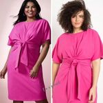 Eloquii NEW  Pink Cross Front Flutter Sleeve‎ Dress, size 18 Photo 2
