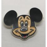 Disney Rare Vintage ‎ Pin Mickey Mouse Plastic Pinback Pins 80's Latch Clasp Face Photo 0