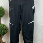 Nike  Black & White Team Turntwo 3/4 Length Cropped Athletic Sport Pants S Photo 1
