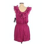 French Connection Sonata Romper 8 NWT Silk Summer Berry Ruffles Dressy Cocktail Photo 10