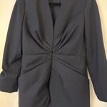 MM.LaFleur The Carmen Blazer Jacket Wool Dark Navy Blue Size 4 Photo 2