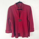 IC By CONNIE K Red Single Front Closure Long Sleeves Blazer Jacket, Size… Size L Photo 0