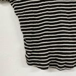 Brandy Melville  Black Striped Short Sleeve Crop Top Blouse Tee Womens OS Stretch Photo 1