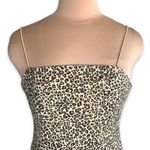 Kendall + Kylie Dress Tan Leopard Animal Print Spaghetti Strap Bodycon Mini Photo 1