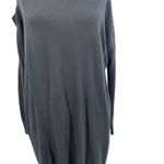 ALLSAINTS  Cecily Dress Sweater Knit Asymmetric Open Shoulder Black‎ Size Small Photo 4