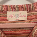 Miss June Norma Top Blouse Boho metallic pink orange size size small / medium Photo 4