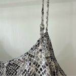 Equipment  Layla Silk Black & Cream Snake Print Cami Top, Size Medium Photo 7