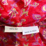 Matta 100% silk 3/4 sleeve button up blouse Red Size undefined Photo 12