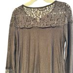 Free People  New Romantics Whimsigoth Sheer Lace Tunic Size L Photo 4
