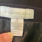 Charter Club black lined shirt size 14 Photo 3