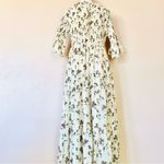 Jessakae Yellow, Brown & Green Floral Smocked Tiered Dress. Size XL Photo 4