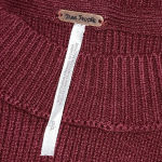 Free People Free‎ People Womens Peach Combo Oversized Colorblock Sweater Small Photo 2