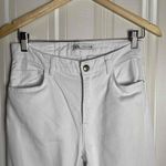ZARA Women's White High Rise Five Pocket Flare Denim 6 Long Photo 2