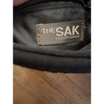 The Sak Elliott Lucca Knit Purse Black/Brown Crochet Zip Close Small Hand Bag Photo 3