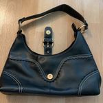 Anne Klein Black Leather Shoulder Bag Photo 1