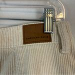American Eagle AEO | Cream Corduroy Zip Front Super High Rise A-Line Mini Skirt Size 6 Women's Photo 4