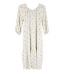 Worth Collective Avery Tiered Cotton Midi Dress in Soy/Sage Foliage Size M Green Size M Photo 6